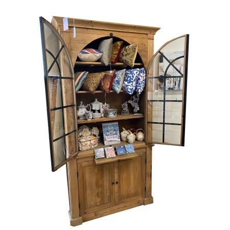 Decorative Iron Arched Bookcase